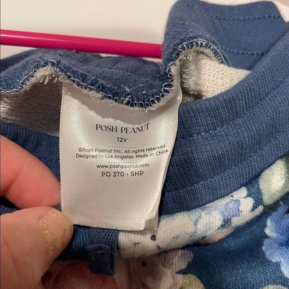 NEW with tags Posh Peanut Floral Leggings - Blue and Pink - Picture 2 of 4